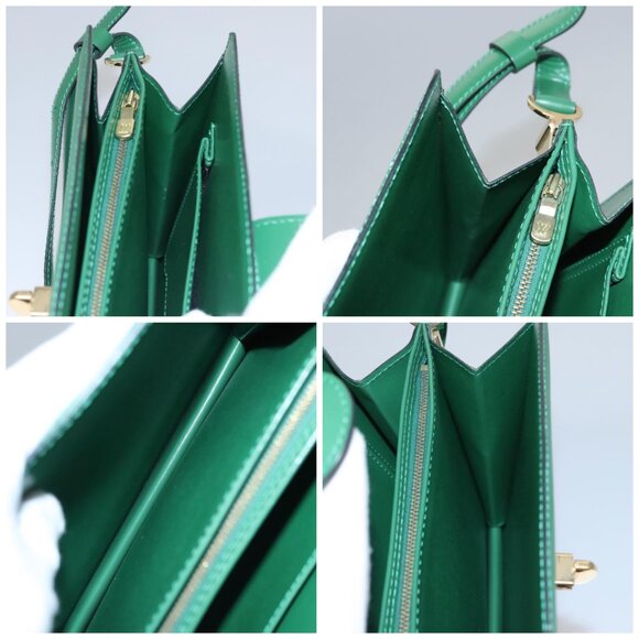 LOUIS VUITTON Epi Capuchin Shoulder Bag Green - Picture 15 of 16